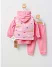 Compleu cu vesta Happy World, roz picture - 4