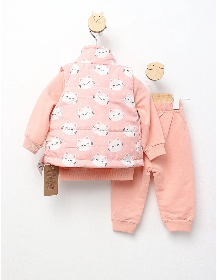 Compleu cu vesta Me&Friends, Miau, corai picture - 4