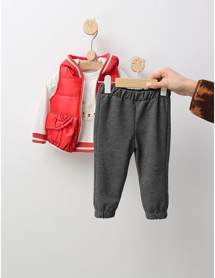 Compleu cu vesta, Rabbit Girl, rosu picture - 3