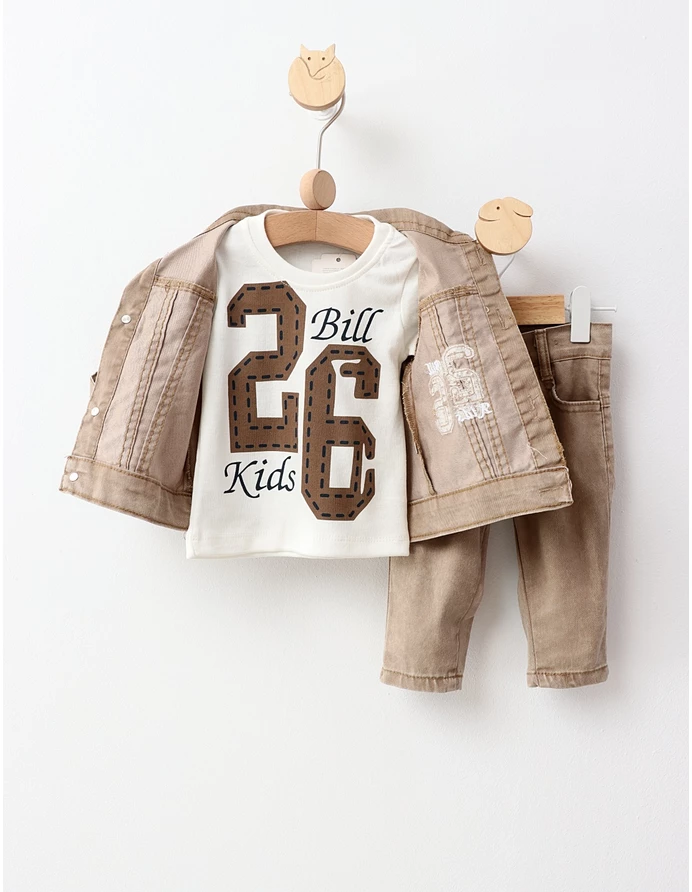 Compleu de blug Bill Kids crem picture - 3