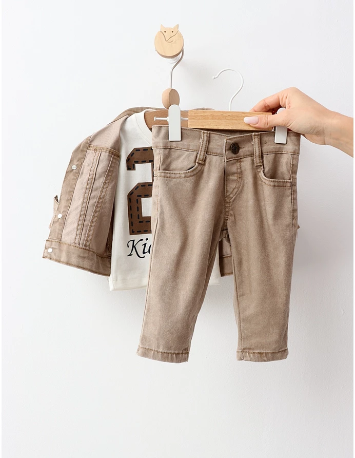 Compleu de blug Bill Kids crem picture - 4