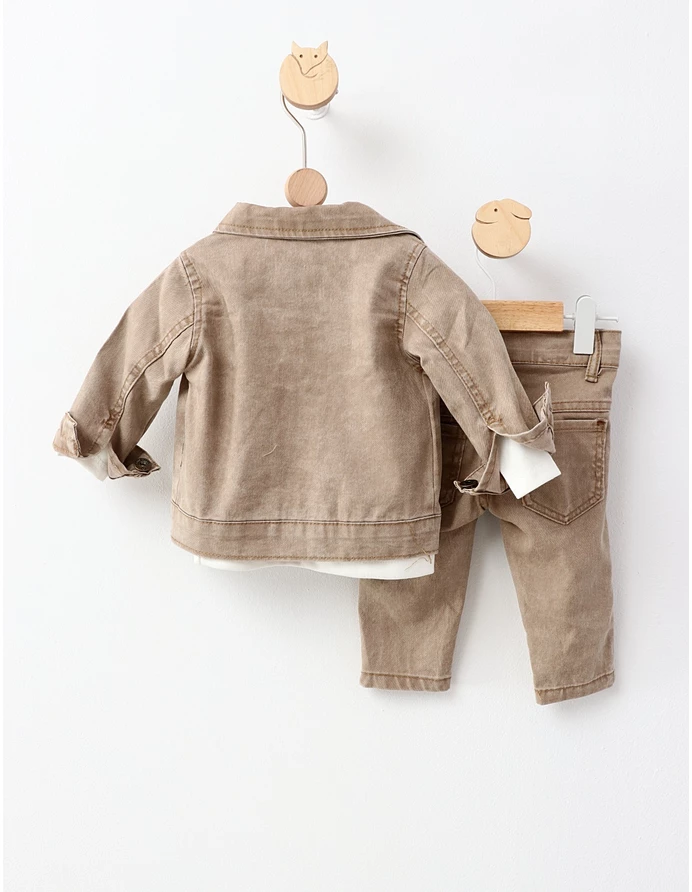 Compleu de blug Bill Kids crem picture - 5