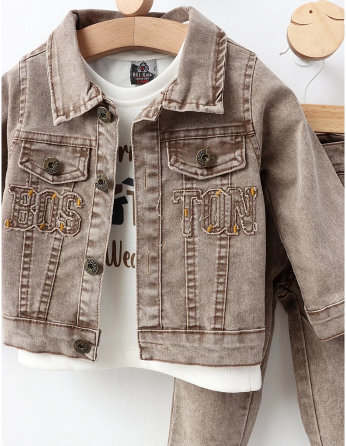 Compleu de blug Boston Boy bej picture - 2