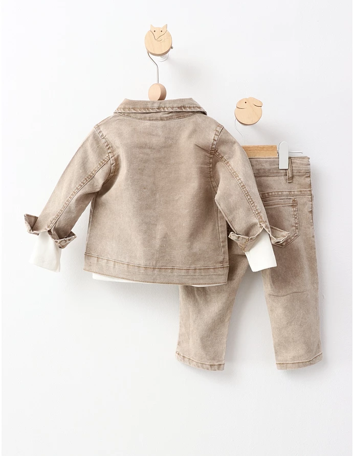 Compleu de blug Boston Boy crem picture - 6