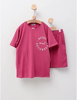 Compleu de vara, Retro Street, roz-prafuit