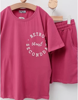 Compleu de vara, Retro Street, roz-prafuit