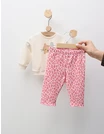 Compleu Felinuta Leopard, crem-roz picture - 3