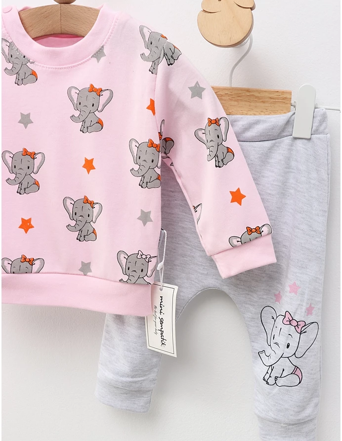 Compleu Fetita Elefantica model roz picture - 3