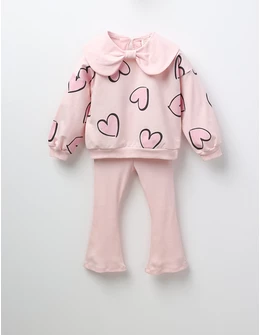 Compleu fetite inimioare Yvona corai