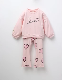 Compleu fetite love, model corai