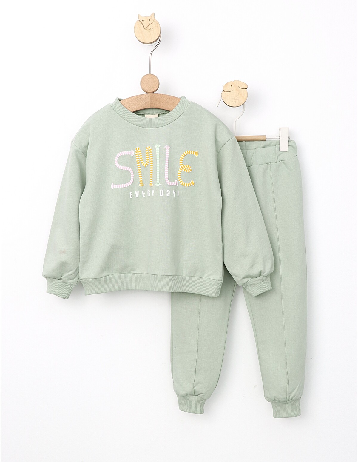 Compleu fetite Smile Everyday verde