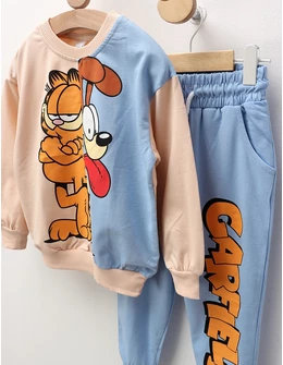 Compleu Garfield si Oddie, crem-blue