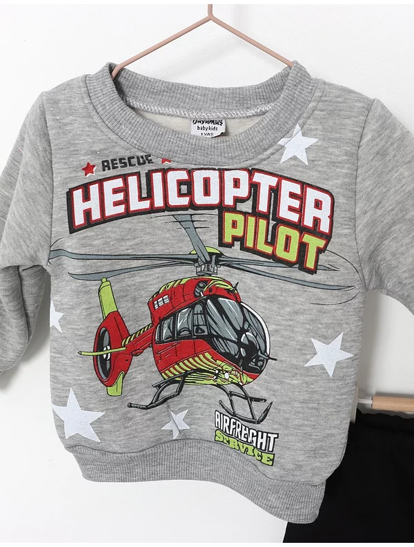 Compleu HELICOPTER PILOT gri