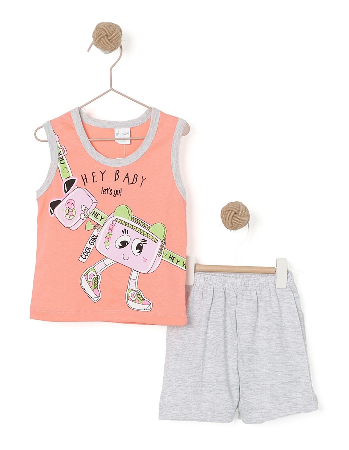 Compleu HEY COOL GIRL model coral