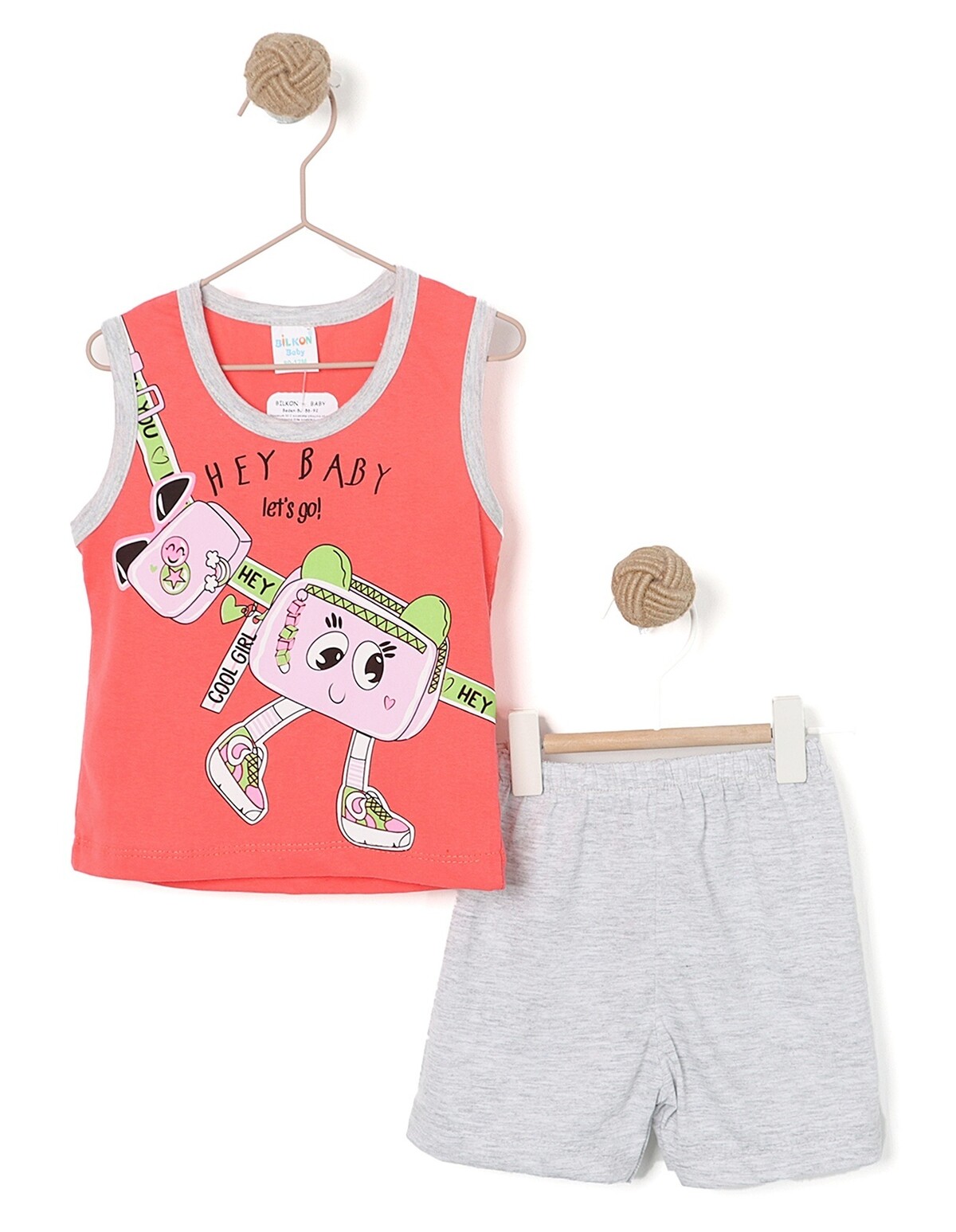 Compleu HEY COOL GIRL model coral aprins