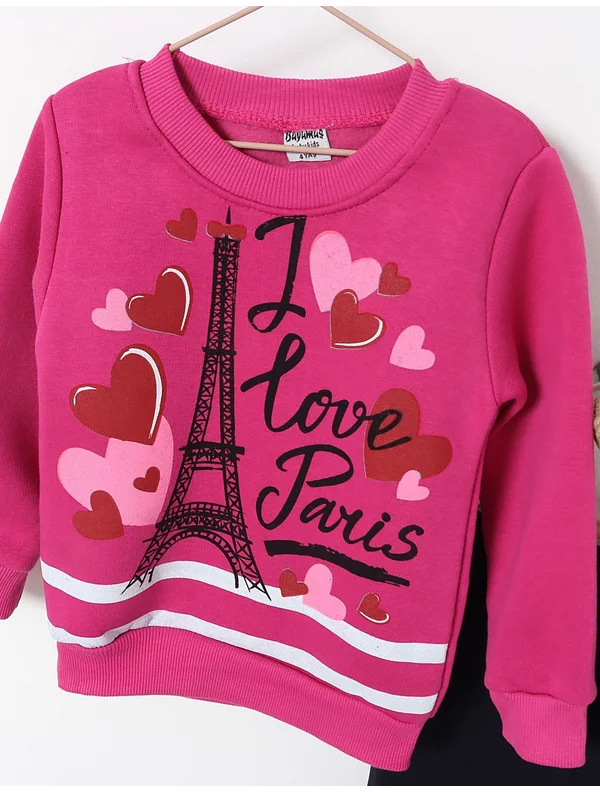 Compleu I LOVE PARIS ciclam