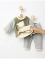 Compleu Imblanit pe interior Hello Friend verde picture - 4