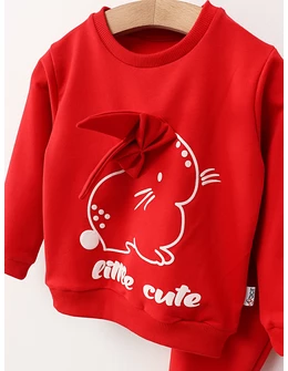 Compleu Little Cute Rabbit, rosu