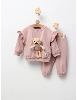 Compleu Logo Bear, model roz-prafuit