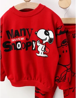 Compleu Many Faces Of Snoopy, rosu