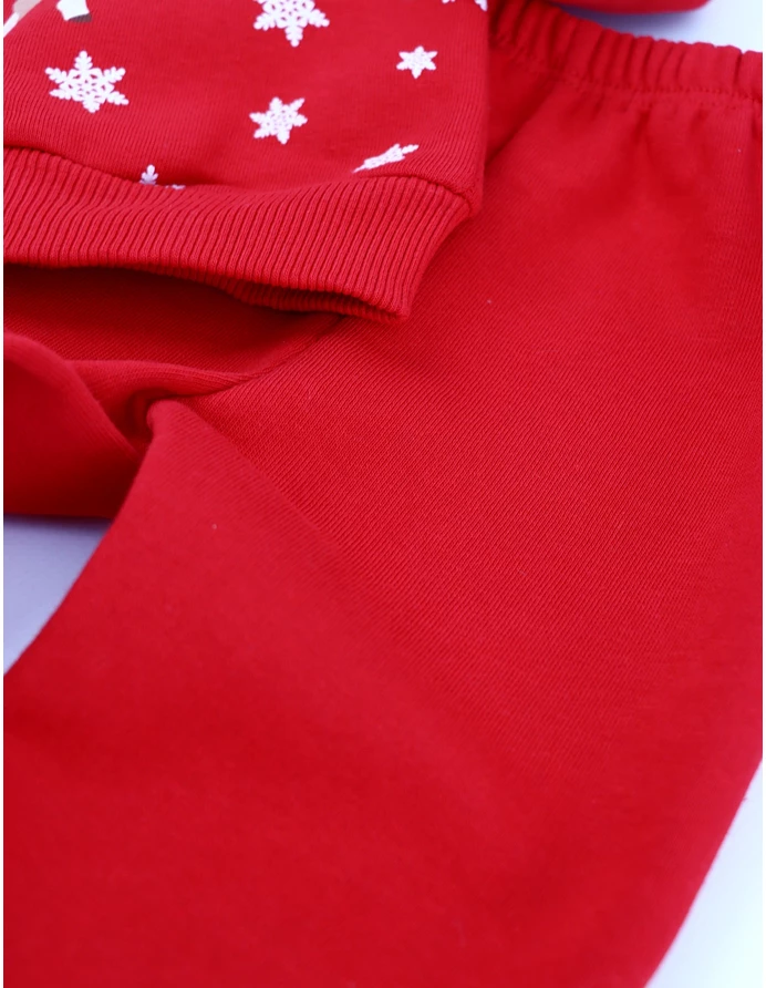 Compleu Merry Christmas Deer rosu picture - 3
