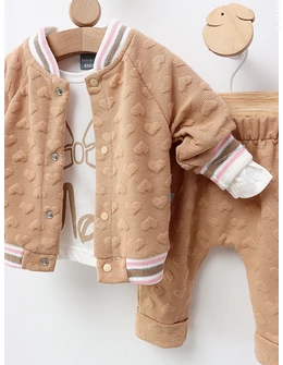 Compleu Minnie Mouse Love, bej
