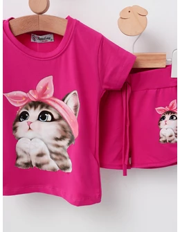 Compleu pisicuta miau miau ciclam