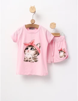 Compleu pisicuta miau miau roz