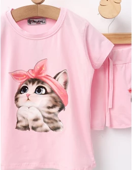 Compleu pisicuta miau miau roz