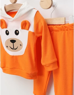 Compleu Poppy Bear, model cu portocaliu