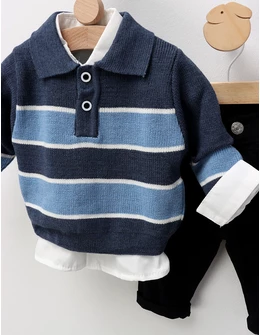 Compleu premium Kevin, albastru-negru