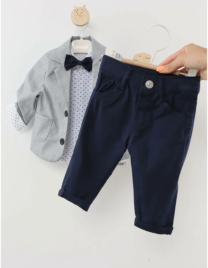 Compleu PREMIUM Marcus gri-bleumarin picture - 5