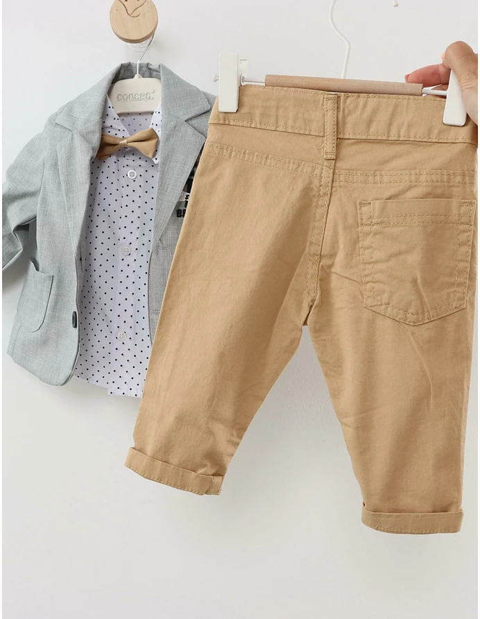 Compleu PREMIUM Marcus gri-crem picture - 6