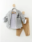 Compleu PREMIUM Marcus gri-crem picture - 1