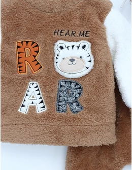 Compleu Puf Cocolino Roar maro 2