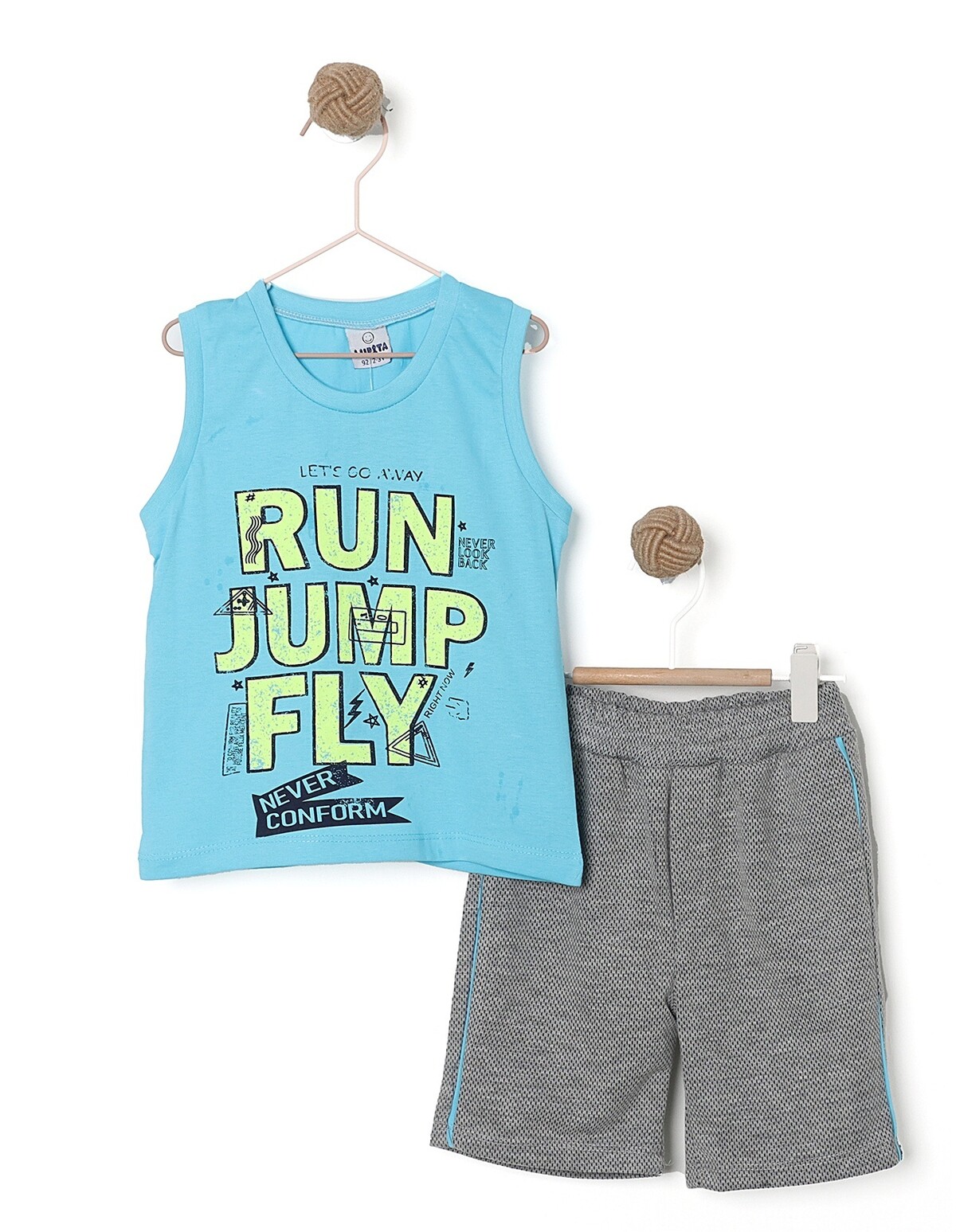 Compleu RUN JUMP FLY albastru