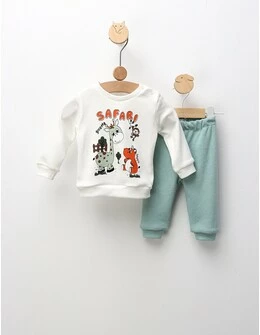 Compleu Safari Zone, alb-verde