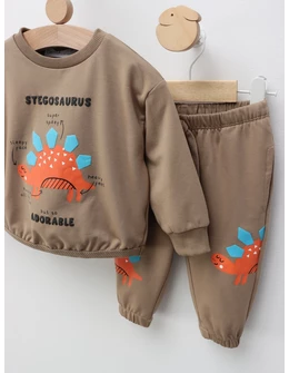 Compleu Stegosaurus Adorable, maro
