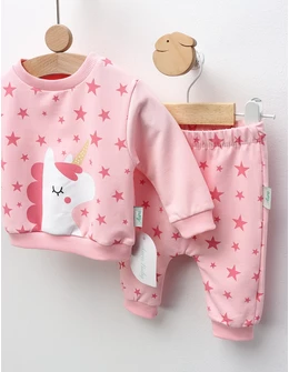 Compleu Stelute si Unicorn, roz