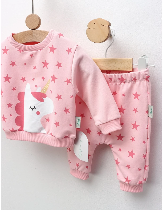 Compleu Stelute si Unicorn, roz picture - 2