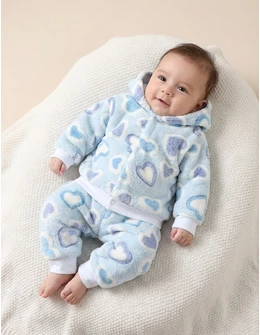 Compleu Super Cocolino, inimi blue