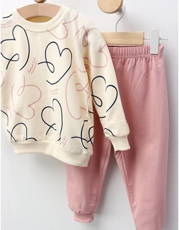 Compleu Sweet Girl, crem-roz
