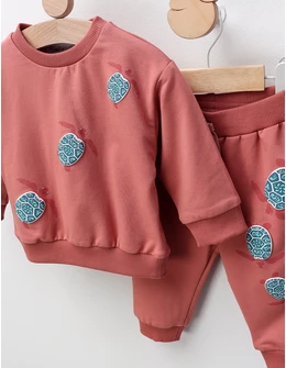 Compleu Three Turtles, caramiziu