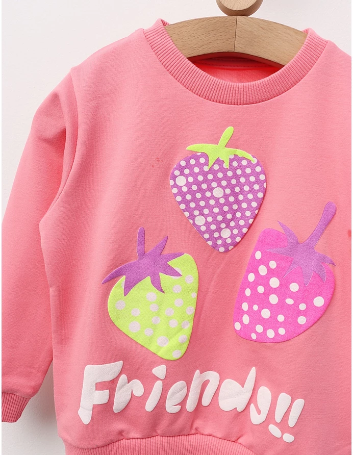 Compleu Trei Capsunele cu roz picture - 2