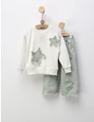 Compleu Two Stars, model alb-verde picture - 1