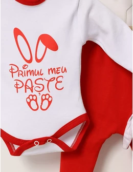 Compleu Urechiuse  'primul meu Paste' rosu