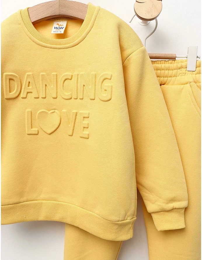 Compleu vatuit Dancing Love galben picture - 3