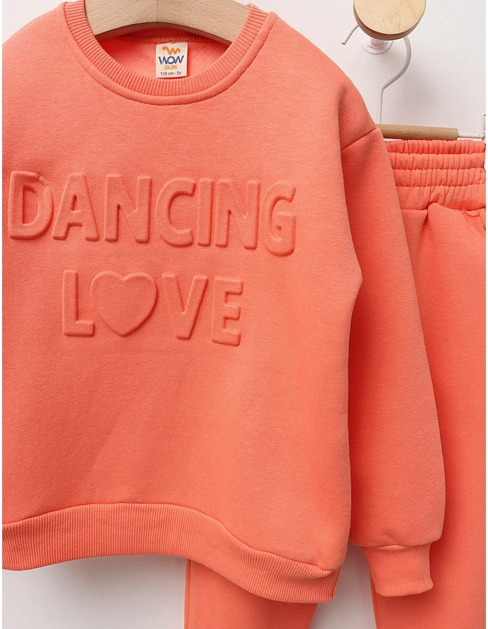 Compleu vatuit Dancing Love portocaliu-pal picture - 3