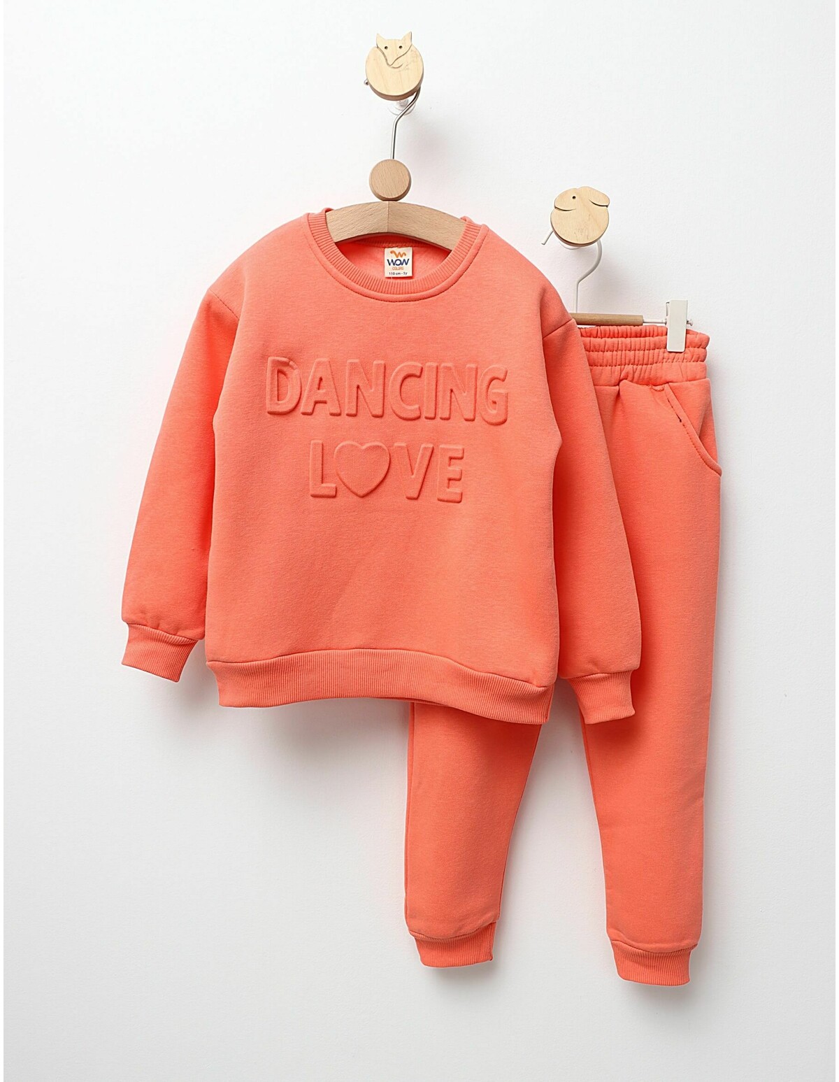 Compleu vatuit Dancing Love portocaliu-pal