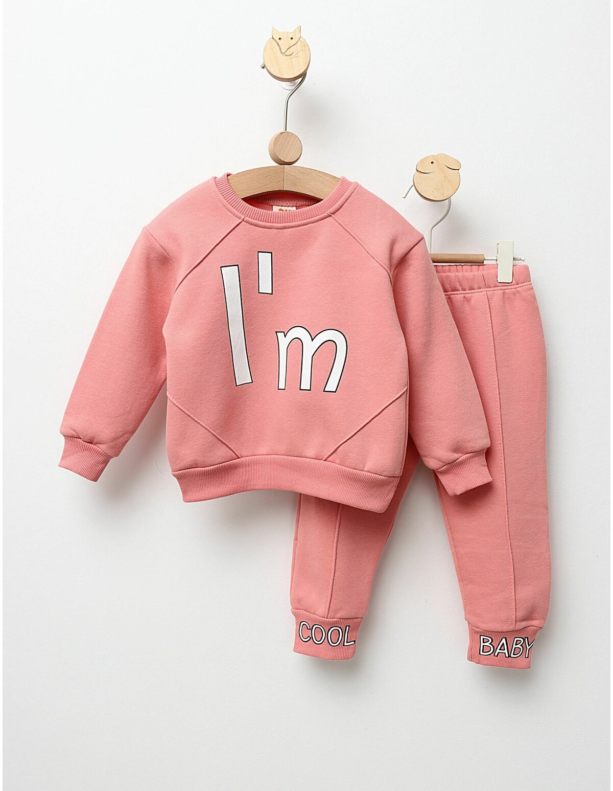 Compleu vatuit I\'M model roz-prafuit